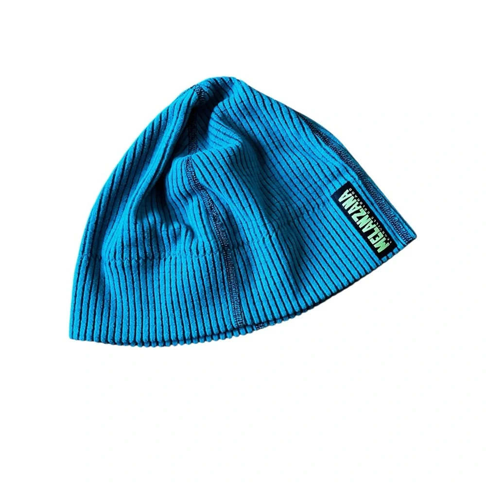 Melanzana Blue Ribbed Hat - Picture 1 of 4